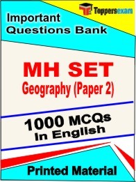 MH SET Geography Paper 2 Book in English - Objective MCQ