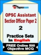 OPSC Assistant Section Officer Paper 2 Test Book in English - Question Paper / Practice Set