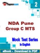 NDA Pune Group C MTS PDF Book In English - Question Paper