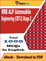 RRB ALP Automobile Engineering (CBT-2) Stage 2 PDF Book In English - MCQ / Objective Questions