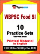WBPSC Food SI Test Book in English - Practice Set
