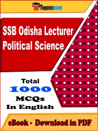 SSB Odisha Lecturer Political Science Exam PDF Book In English - MCQ / Objective Questions