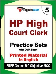 HP High Court Clerk Book in English - Mock Test / Practice Set