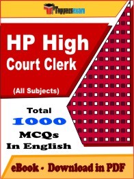 HP High Court Clerk PDF Book In English - MCQ / Objective Questions