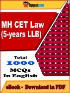 MH CET Law (5-years LLB) PDF Book In English - MCQ / Objective Questions