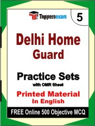Delhi Home Guard Book in English - Mock Test / Practice Set