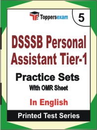 DSSSB Personal Assistant (Tier-1) Book in English - Mock Test / Practice Set