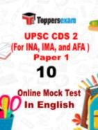 CDS English Mock Test