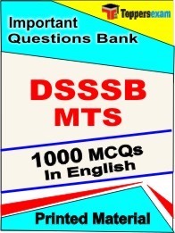 DSSSB MTS Book in English - Objective MCQ