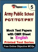 Army Public School PGT, TGT & PRT Exam Mock Test Papers (Book) in English
