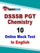 DSSSB PGT Chemistry Paper