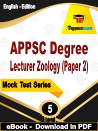 APPSC Degree Lecturer Zoology Paper 2 PDF Book In English - Practice Set