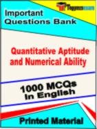 Quantitative Aptitude and Numerical Ability  Book in English - Objective MCQ