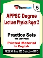 APPSC Degree Lecturer Physics Paper 2 Book in English - Mock Test / Practice Set