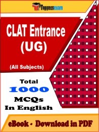 CLAT Entrance (UG) PDF Book In English - MCQ / Objective Questions