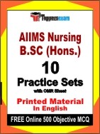 AIIMS Nursing B.SC (Hons.) Book in English - Practice Set