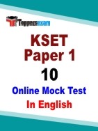 KSET Mock Test Paper 1