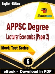 APPSC Degree Lecturer Economics Paper 2 PDF Book In English - Practice Set