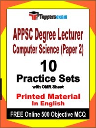 APPSC Degree Lecturer Computer Science Paper 2 Book in English - Practice Set