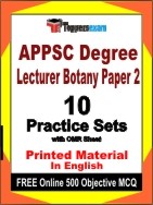 APPSC Degree Lecturer Botany Paper 2 Book in English - Practice Set