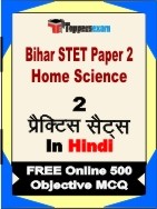 Bihar STET Paper 2 Home Science Book in Hindi - Question Paper / Practice Set