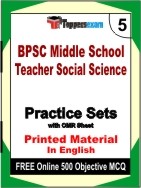 BPSC Middle School Teacher Social Science Book in English - Mock Test / Practice Set