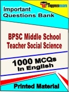 BPSC Middle School Teacher Social Science  Book in English - Objective MCQ