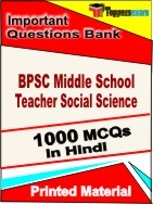 BPSC Middle School Teacher Social Science  Book in Hindi - Objective MCQ