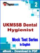 UKMSSB Dental Hygienist Test PDF Book In English - Question Paper