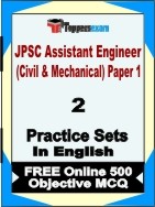 JPSC Assistant Engineer (Civil & Mechanical) Paper 1 Book in English - Question Paper / Practice Set