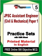 JPSC Assistant Engineer (Civil & Mechanical) Paper 1 Book in English - Mock Test / Practice Set