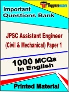 JPSC Assistant Engineer (Civil & Mechanical) Paper 1 Book in English - Objective MCQ