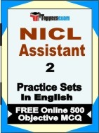 NICL Assistant Book in English - Question Paper / Practice Set