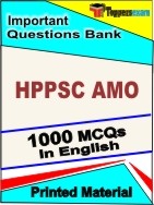 HPPSC AMO  Book in English - Objective MCQ