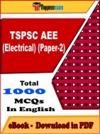 TSPSC AEE (Electrical) (Paper-2) PDF Book In English - MCQ / Objective Questions