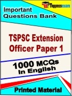 TSPSC Extension Officer Paper 1 Book in English - Objective MCQ