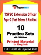 TSPSC Extension Officer Paper 2 (Food Science & Nutrition) Book in English - Practice Set