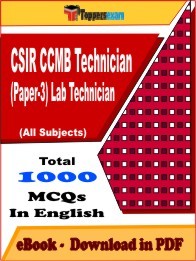 CSIR CCMB Technician (Paper-3) Lab Technician PDF Book In English - MCQ / Objective Questions