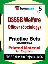 DSSSB Welfare Officer (Sociology) Book in English - Mock Test / Practice Set