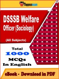 DSSSB Welfare Officer (Sociology) PDF Book In English - MCQ / Objective Questions