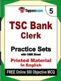 TSC Bank Clerk Book in English - Mock Test / Practice Set