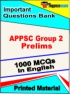 APPSC Group 2 Prelims  Book in English - Objective MCQ