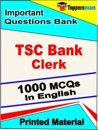 TSC Bank Clerk Book in English - Objective MCQ