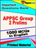 APPSC Group 2 Prelims Test  Book in English - Objective MCQ