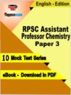 RPSC Assistant Professor Chemistry Paper 3 PDF Book In English - Mock Test/Practice Set