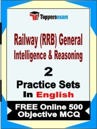Railway (RRB) General Intelligence & Reasoning Book in English - Question Paper / Practice Set