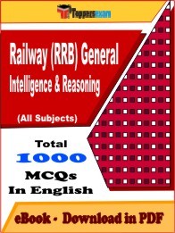 Railway (RRB) General Intelligence & Reasoning PDF Book In English - MCQ / Objective Questions