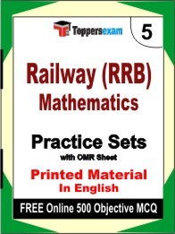 Railway (RRB) Mathematics Book in English - Mock Test / Practice Set