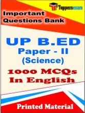 UP B.ED (Science) Paper 2 Exam Important Question Bank Papers (Book) in English