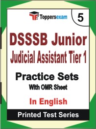 DSSSB Junior Judicial Assistant Tier 1 Book in English - Mock Test / Practice Set